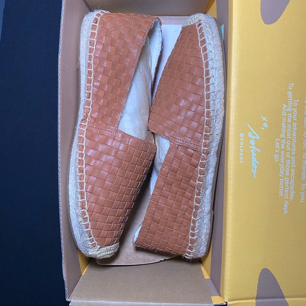 Soludos Tan Brown Espadrilles